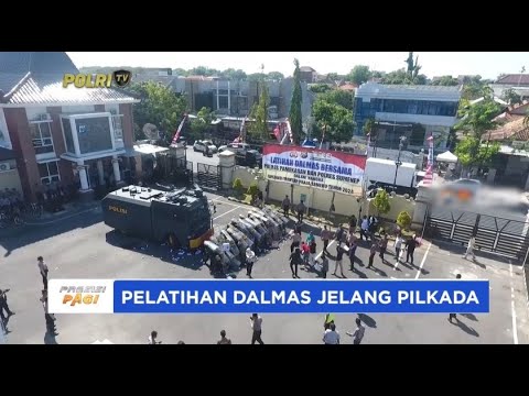 POLRES PAMEKASAN DAN SUMENEP LATIHAN DALMAS JELANG PILKADA