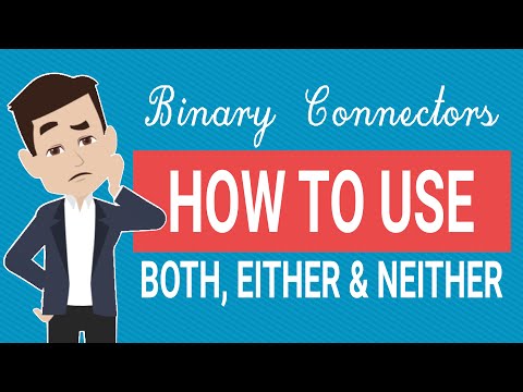How to Use BOTH EITHER NEITHER | B1 English Grammar