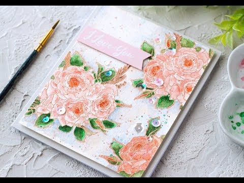 Altenew Forever and Always / Simple  Watercolor with Emboss Resist