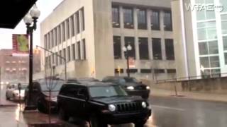 Rain comes down in sheets in Greensburg