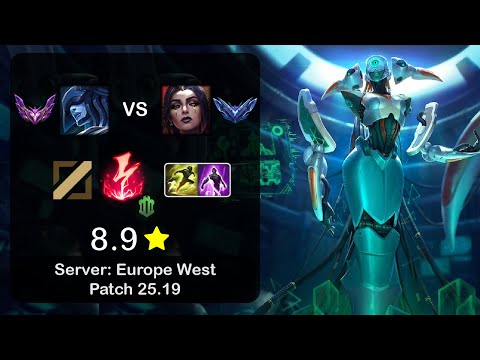Lissandra Mid vs LeBlanc - EUW Master - Patch 25.19