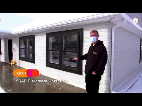 Scan by scan, a 3D-printed house comes to life