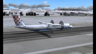 preview picture of video 'Croatia Dash8 Q400'