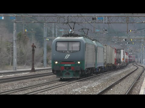 2018-03-24 La ferrovia del Brennero sul confine tra Veneto e Trentino -  Stazione di Peri 3/8