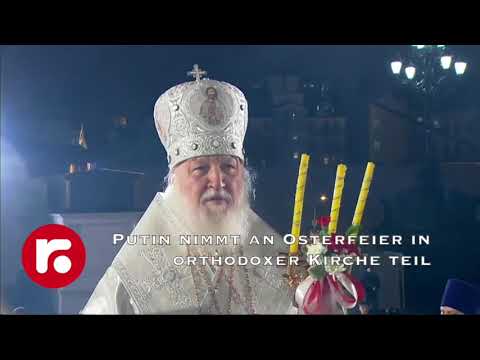 Putin nimmt an Osterfeier in orthodoxer Kirche teil Putin nimmt an Osterfeier in orthodoxer Kirche teil