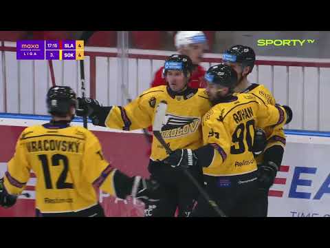 HC Slavia Praha vs. HC Baník Sokolov 4:5 sn | Maxa liga | 45. kolo | SESTŘIH