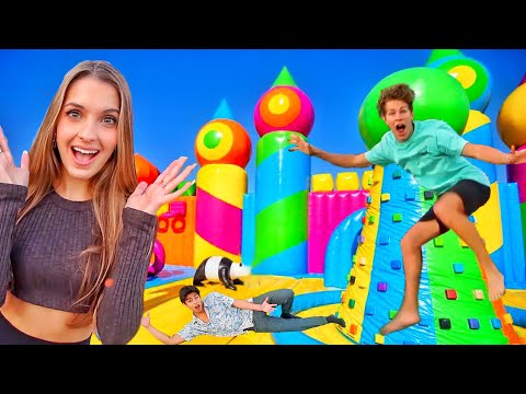24 HOURS IN A BOUNCE HOUSE!!