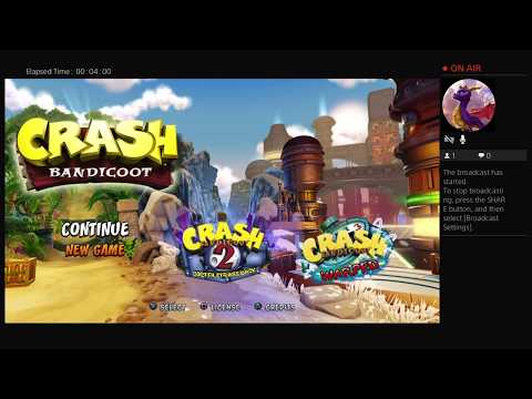 Crash Bandicoot N. Sane Trilogy Livestream Walkthrough - Part 2 (Crash 1)