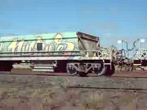 QRNational 2480D Freight Train, Sunday 6th July 2008