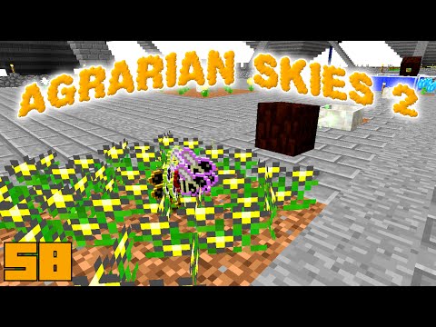 Minecraft Mods Agrarian Skies 2 - MANA GENERATION [E58] (Modded Skyblock)