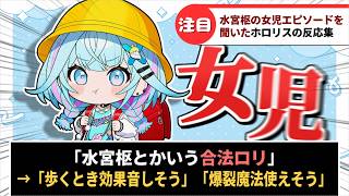 水宮枢の女児エピソードを聞いたホロリスたちの反応集【ホロライブ切り抜き】