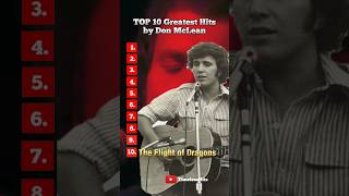 TOP 10 Greatest Hits by Don McLean. #top10greatesthits #donmclean #timelesshits