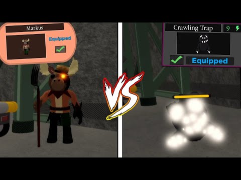 *NEW* PIGGY SKINS MARKUS vs CRAWLING TRAP JUMPSCARE (ROBLOX PIGGY BOOK 2 CHAPTER 9)
