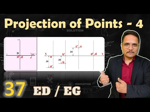 4 Projection of points in Engineering Drawing Projection