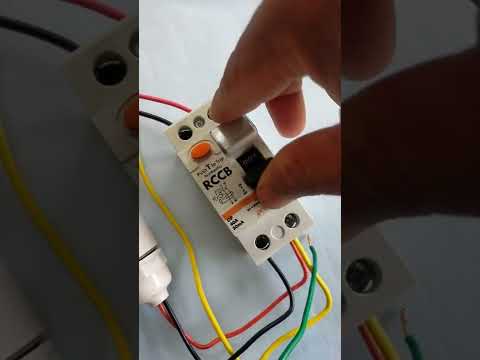 RCCB testing with earth | RCCB tripped while short to the earth | RCCB connection in house Wiring