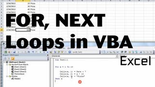 Excel VBA Basics #3 - Using For and Next with variable, using loops for custom reporting
