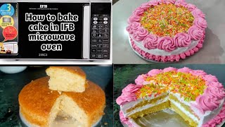 How To Bake Cake In Microwave Convection Oven | How To bake in IFB oven with Pre-Heat Convection
