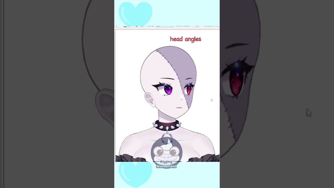 Vtuber Model Rigging Highlights in LIVE2D #shorts