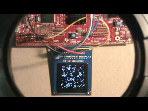 John Conway's Game of Life on a 128x128 OLED panel