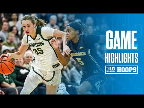 Michigan at Michigan State | HIGHLIGHTS | Big Ten Women's Basketball | 02/01/2026