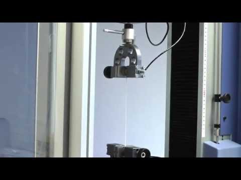 Mecmesin MultiTest-i Tensile test on Surgical Glove material -- Video by Mecmesin