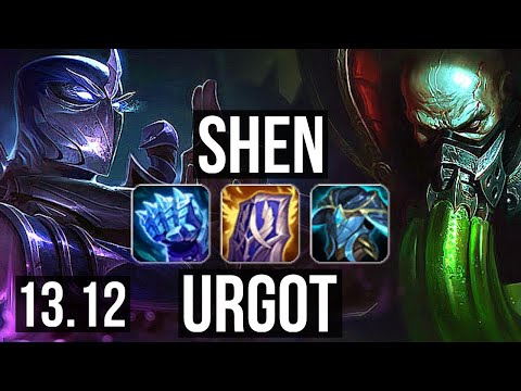 SHEN vs URGOT (TOP) | 2.8M mastery, 900+ games, 5/3/21 | NA Challenger | 13.12