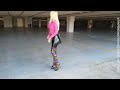 DANA LABO 4k Blonde Girl Multicolor Boots Overknee High Heels Shiny Leggings Leather Jacket