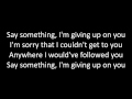 Timeflies - Say Something Lyrics 