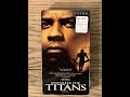 Opening To Remember The Titans 2001 VHS