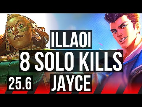 ILLAOI vs JAYCE (TOP) | 8 solo kills, 1400+ games | EUW Master | 25.6
