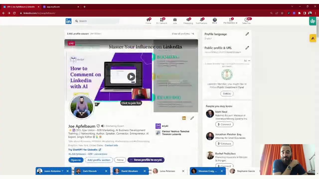 How to use AI with Linkedin // evyAI.com tutorial - YouTube
