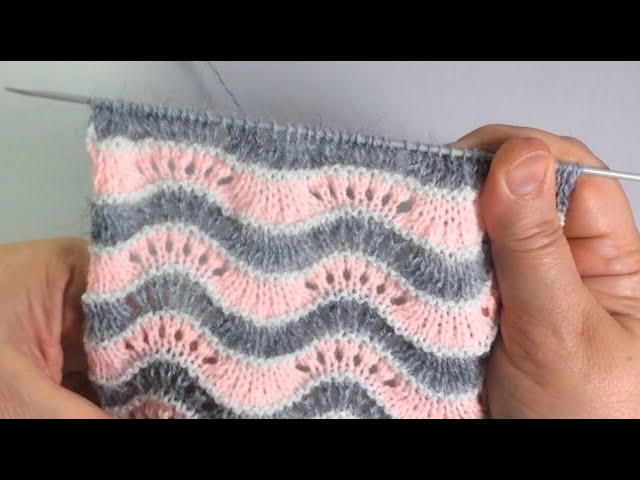 Шетландский ажур / Old Shale / Вязание спицами.