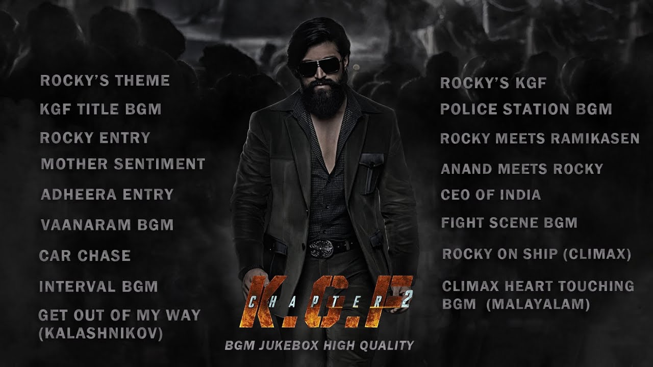 KGF Chapter 2 - BGM ( High Quality ) | KGF 2 OST | Yash | Ravi Basrur | Prasanth Neel | Bebop