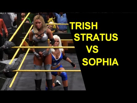 WWE 2K20 Trish Stratus vs Sophia - Extreme Rules Match