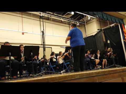 Julia Oprea at the School Band Concert