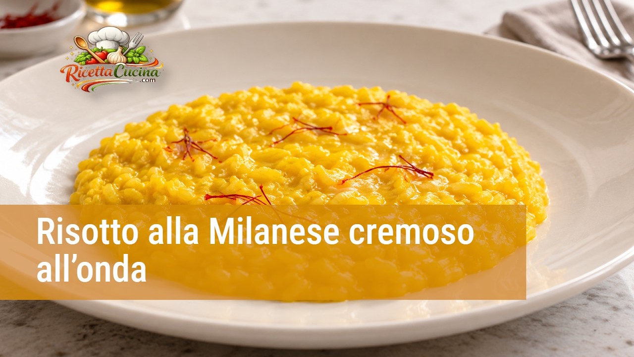 Anteprima video di Risotto alla Milanese: ricetta tradizionale cremosa e all’onda