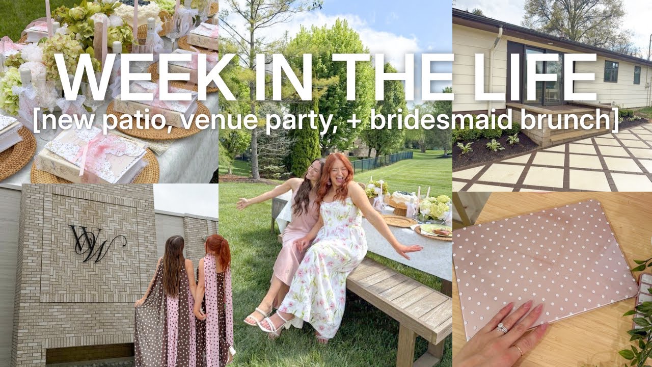 this week was CHAOTIC but cute 🌷 (bridesmaid brunch, sister's prom & BUSY work from home life)