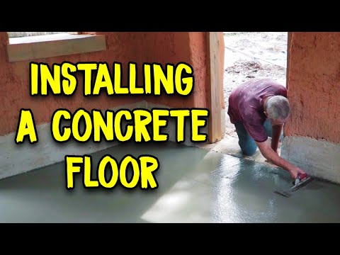 Installing A Concrete Floor in A Cob House