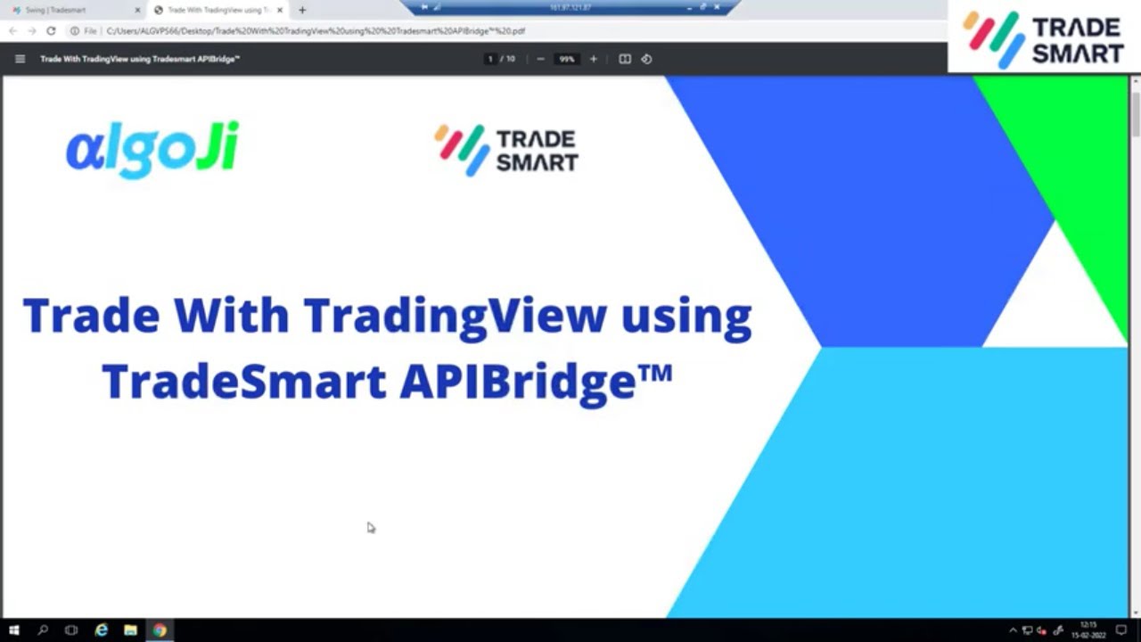 TradingView via APIBridge: Explained by Rashi Razdan | TradeSmart
