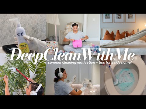 CLEAN WITH ME| Major Summer Cleaning Motivation + Girl Get Up! + Entire House Clean As a Busy Mom!