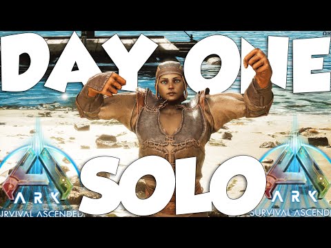 Starting SOLO DAY 1 ON ASA Smalltribes!!! - ARK: Survival Ascended PvP