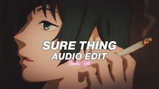 sure thing (sped up) - miguel『edit audio』