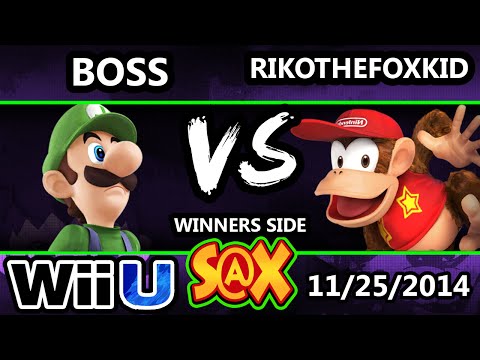 S@x - WS | Boss (Luigi) Vs. RikoTheFoxKid (Diddy Kong) SSB4 Singles - Smash For Wii U
