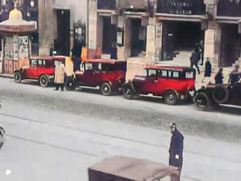 Madrid a principios del siglo XX a color.