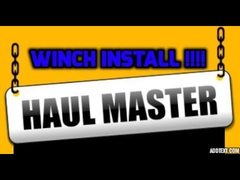 How to install Harbor Freight Worm Gear Winch