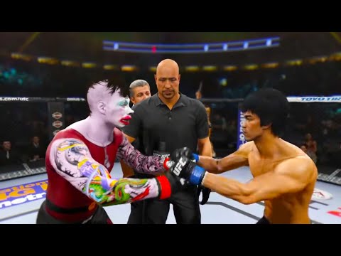 Leatherface vs. Bruce Lee (EA sports UFC 2)