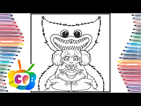 Poppy Playtime Chapter 3 / Huggy Wuggy Is Back / Huggy Wuggy coloring pages