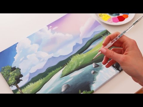 How to Paint a Cute Landscape