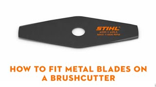 How to Fit Blades on a STIHL Brushcutter