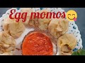 How to make egg momos😋/ egg momos recipe in malayalam